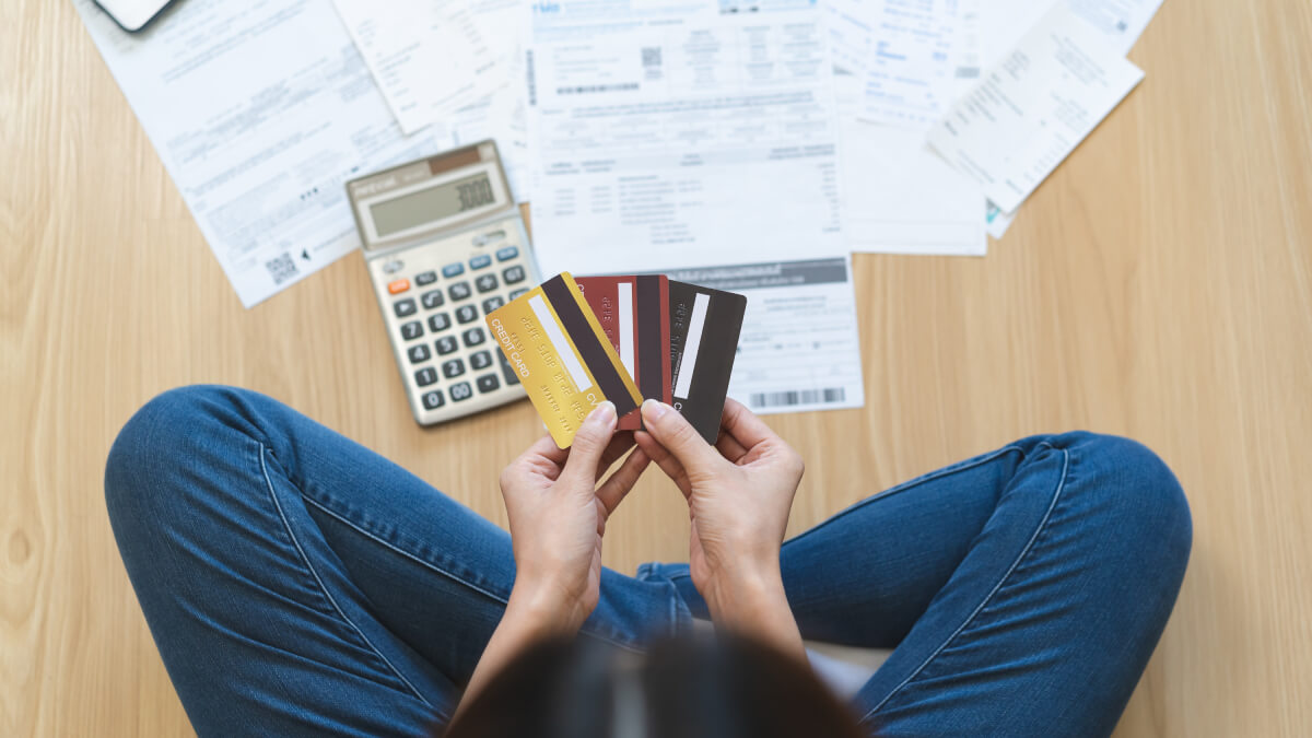 Woman With Credit Cards